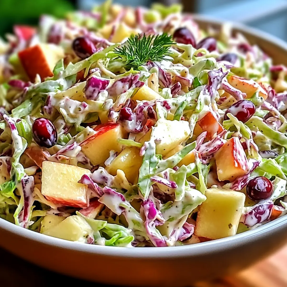 CRANBERRY APPLE COLESLAW