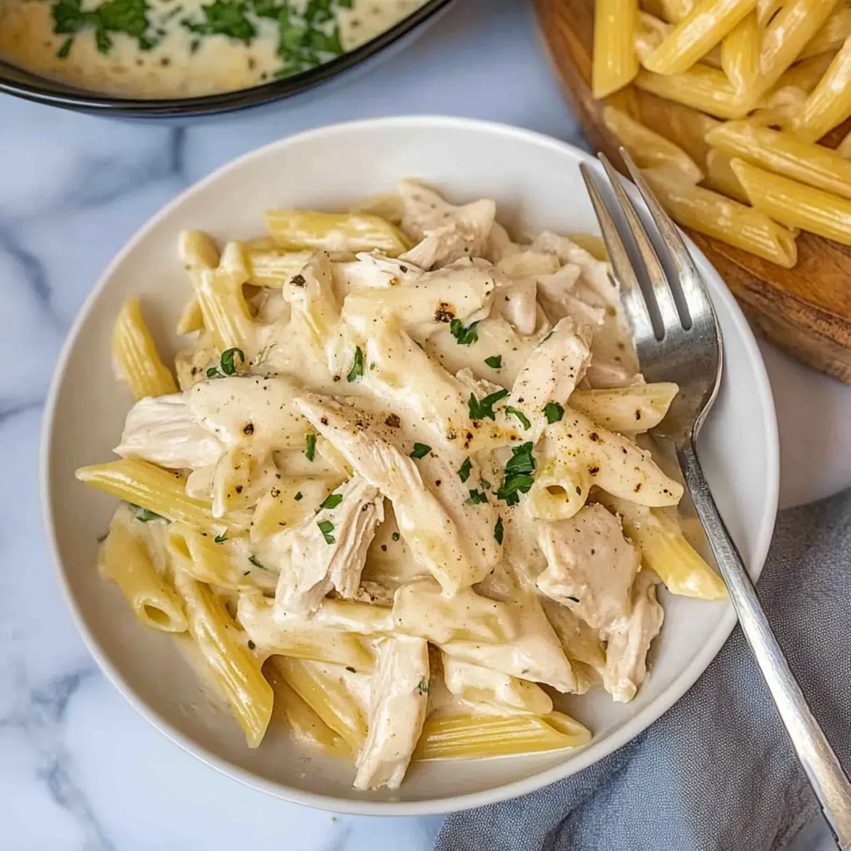 Crockpot Chicken Alfredo