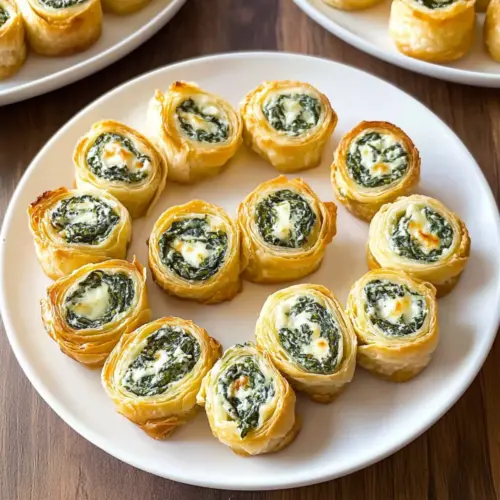 Easy Spinach Dip in Bite-Sized Pinwheels