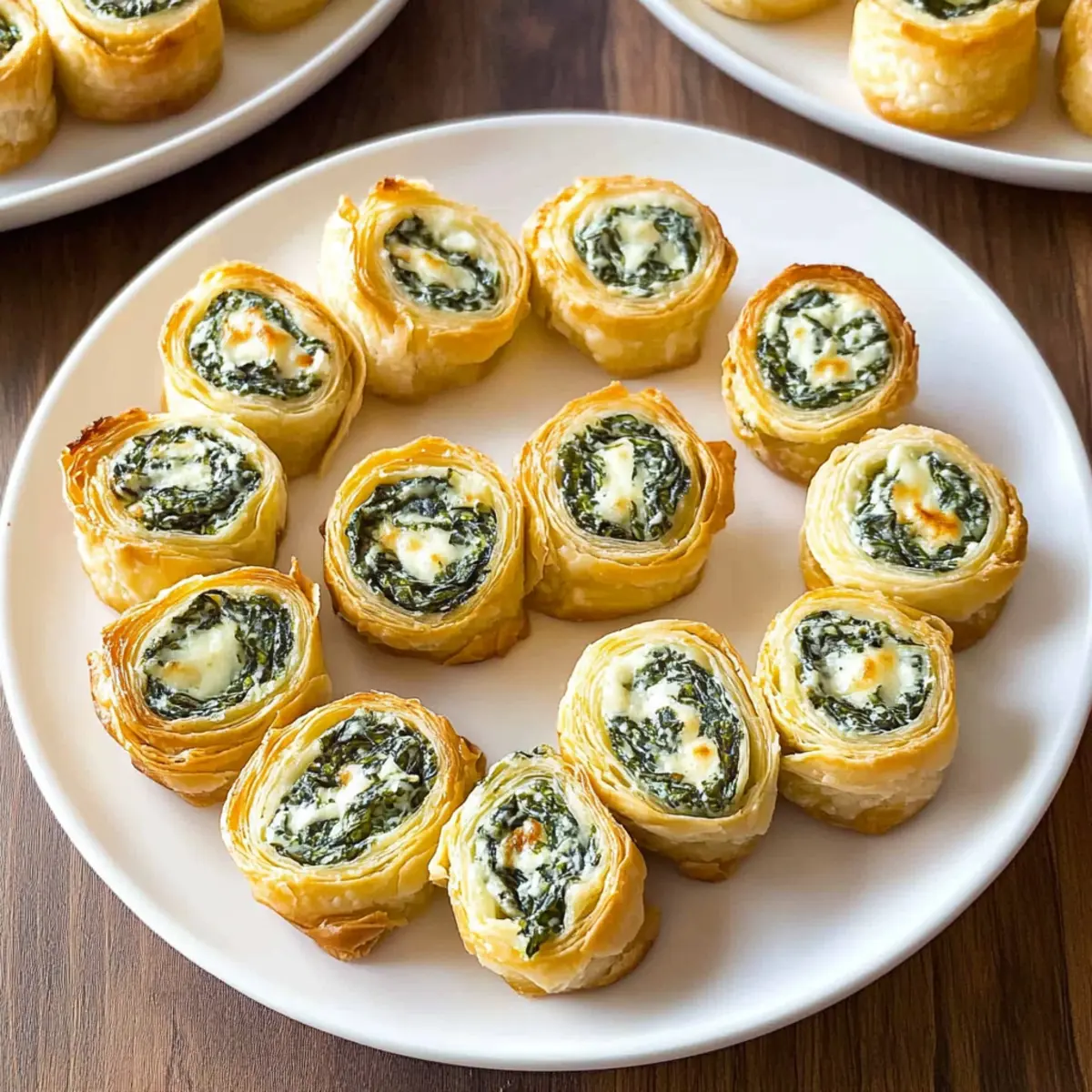 Easy Spinach Dip in Bite-Sized Pinwheels