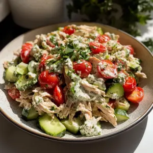 Mediterranean Tzatziki Chicken Salad