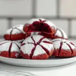 Red Velvet Crinkle Cookie