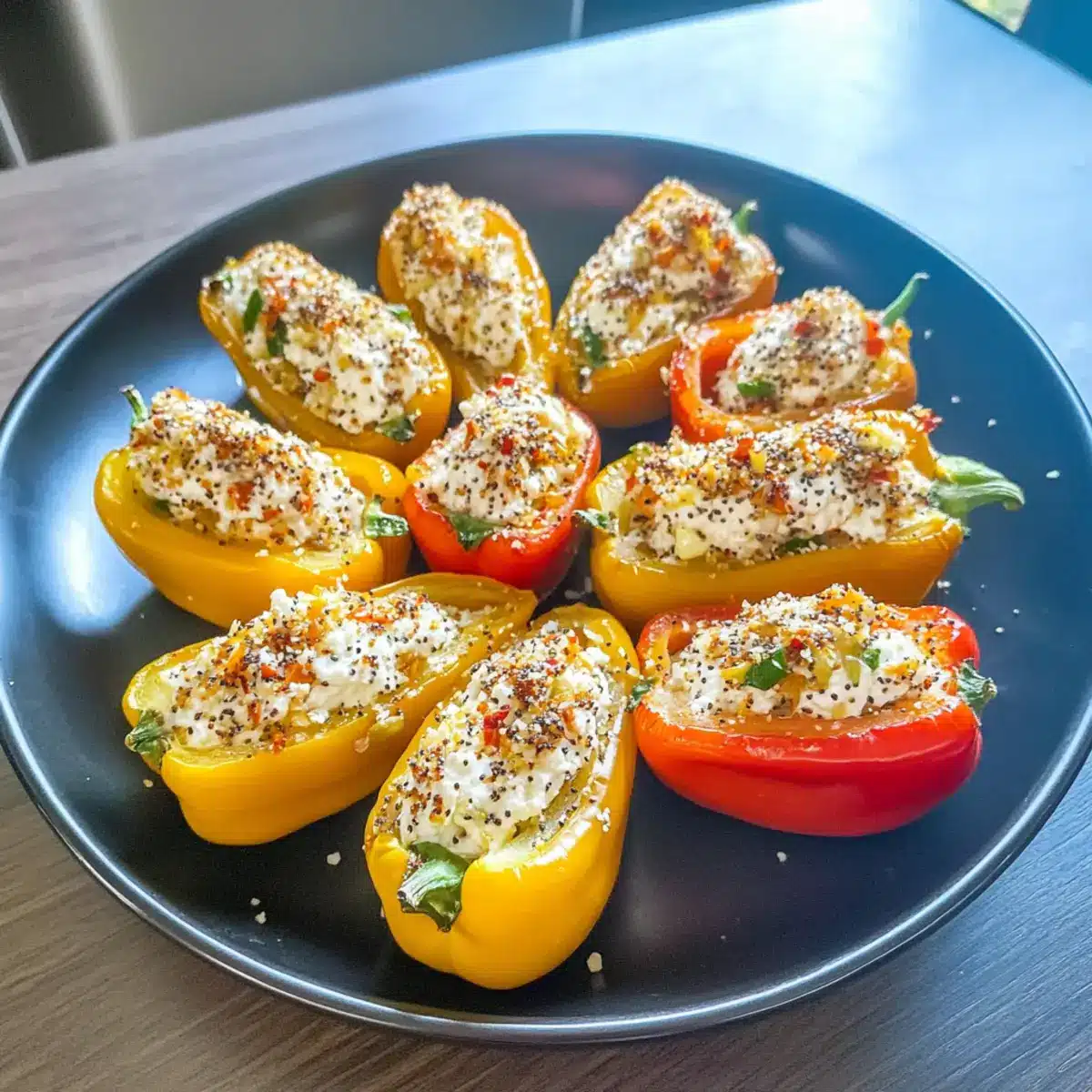 Bagel-Stuffed Mini Peppers Recipe