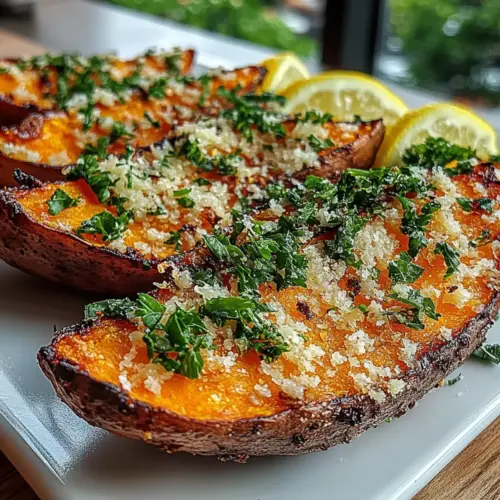 Garlic Parmesan Sweet Potato