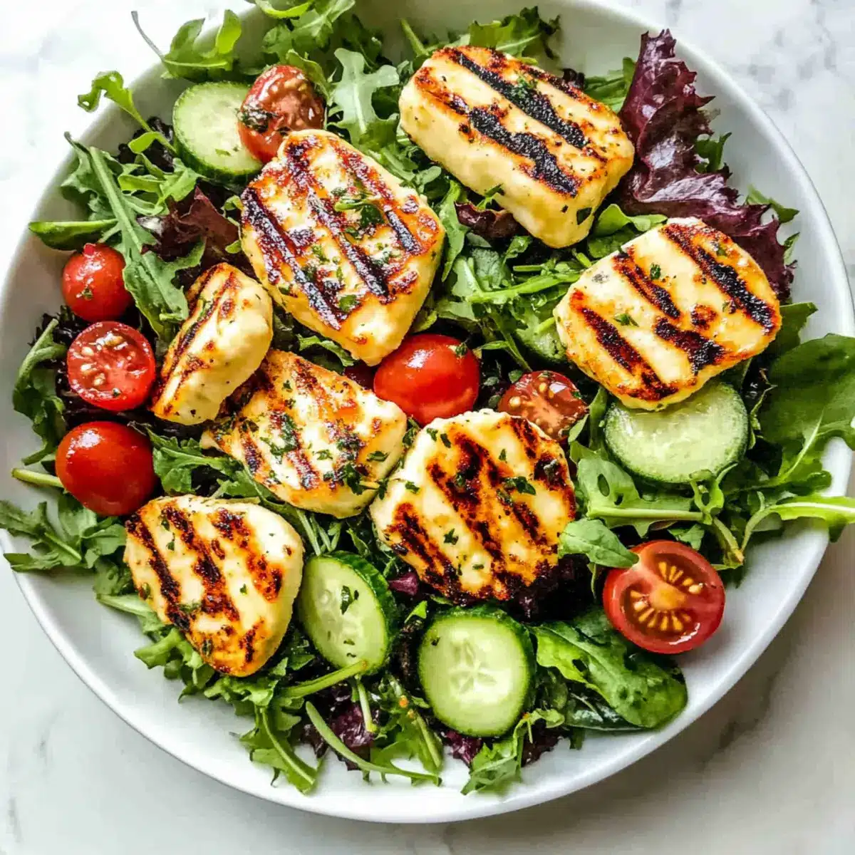 Grilled Halloumi Salad Recipe