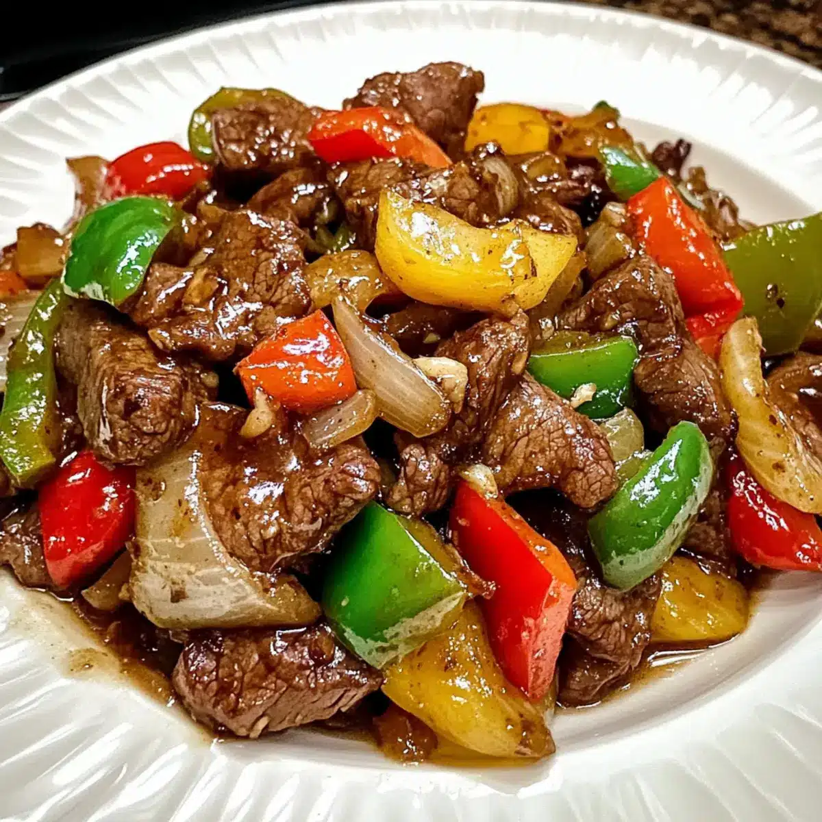 Pepper Steak with Bell Peppers