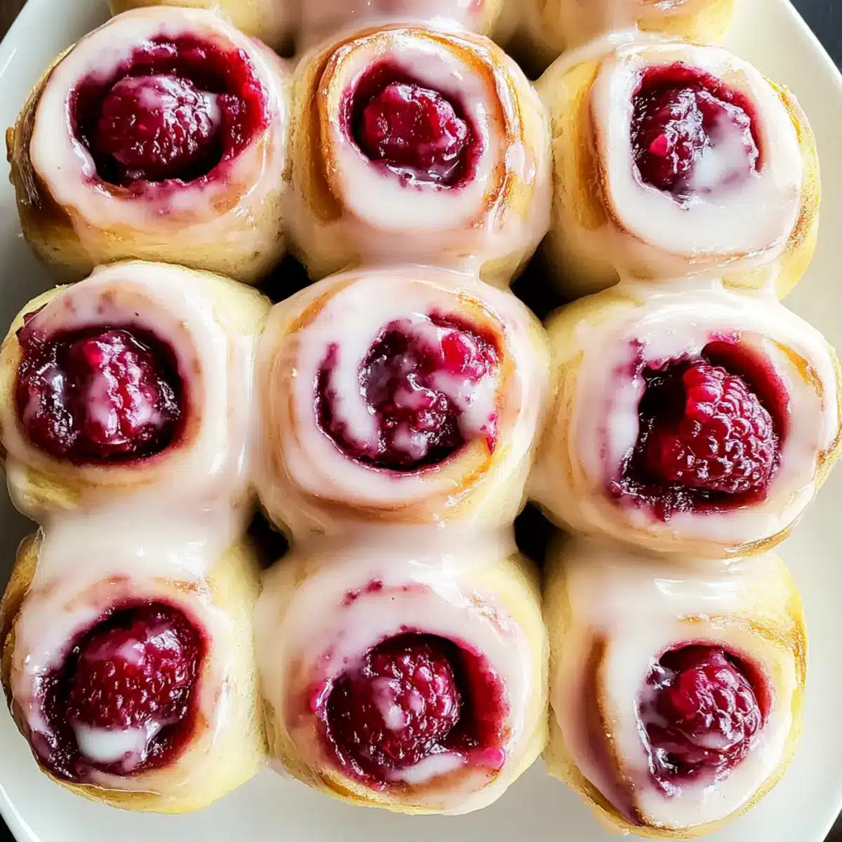 Raspberry Cinnamon Roll