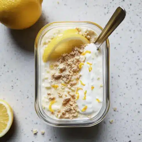 Lemon Cheesecake Overnight Oats