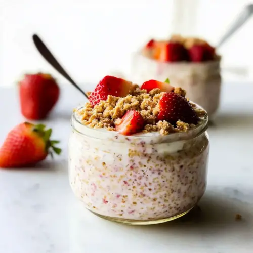 Strawberry Cheesecake Overnight Oats