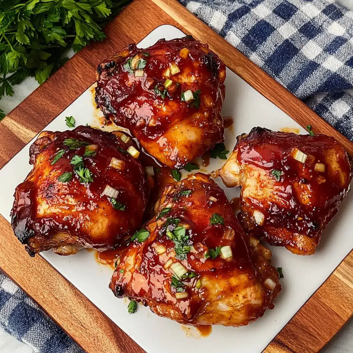 BBQ Chicken Thighs in the Oven