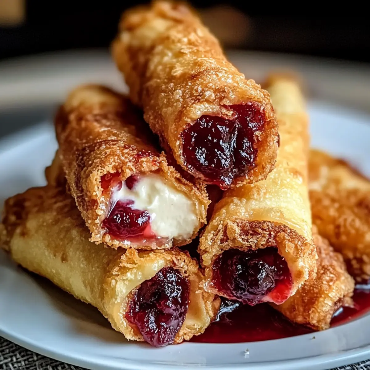 Homemade Air Fryer Cherry Cheesecake