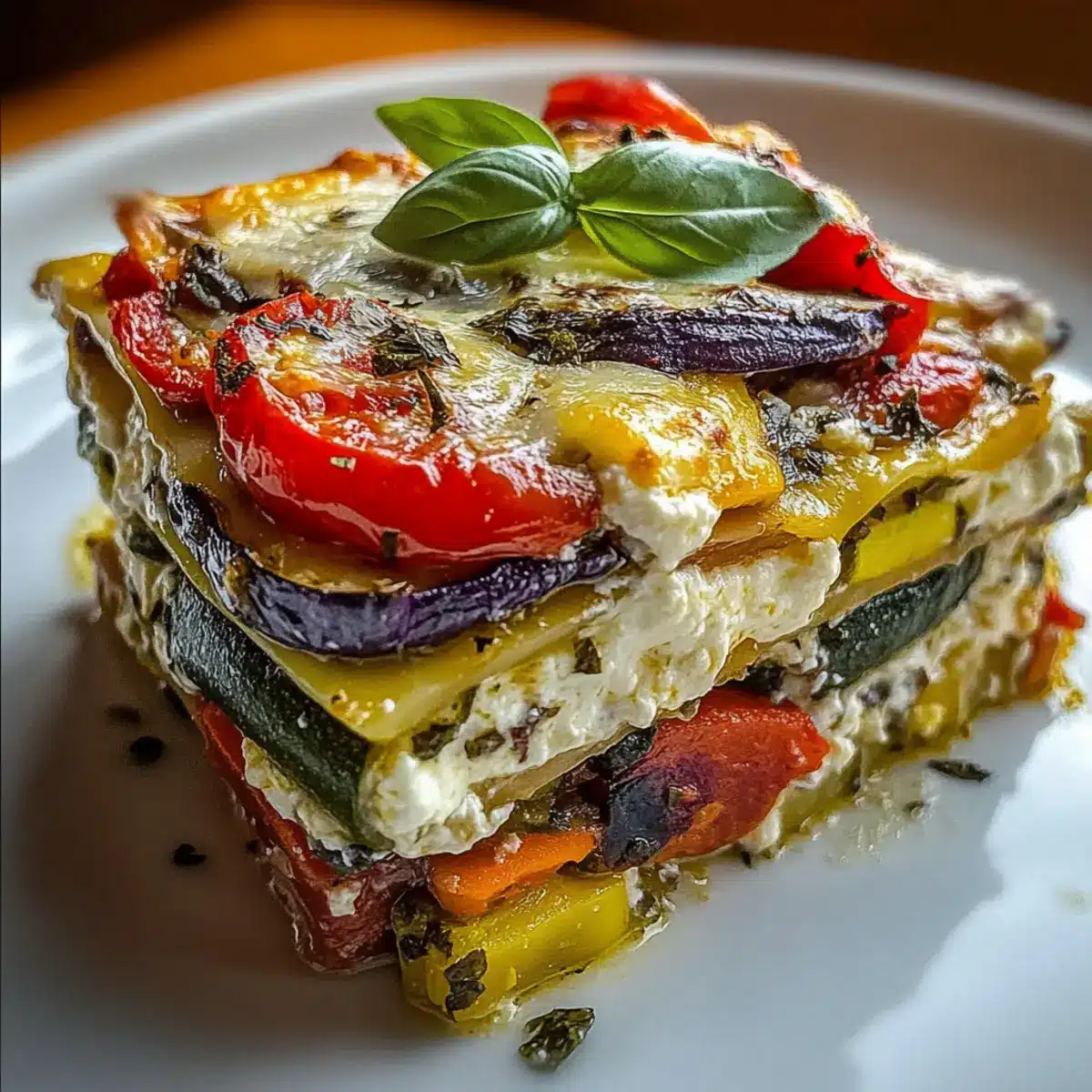 Layered Mediterranean Vegetable Lasagna