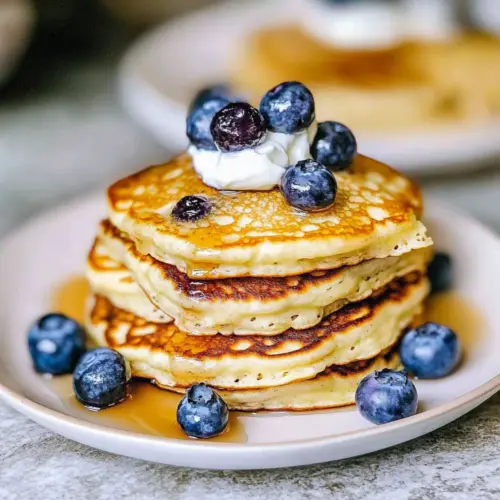 Yogurt Blueberry Pancakes