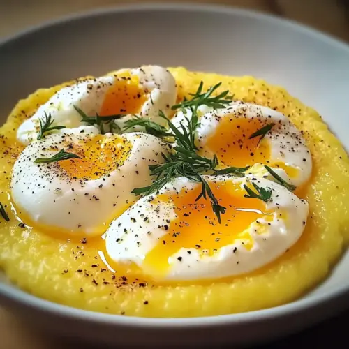 Creamy Polenta with Poached Eggs