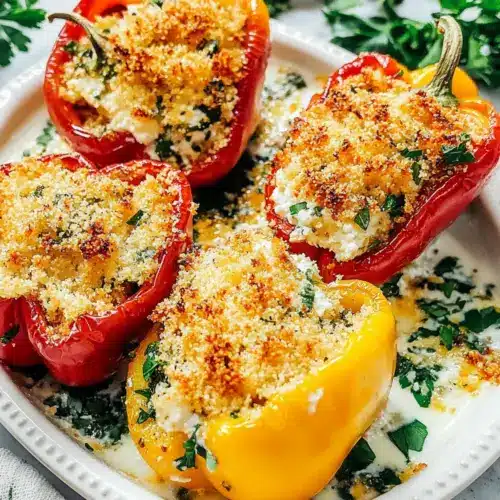Tuscan Ricotta Stuffed Peppers