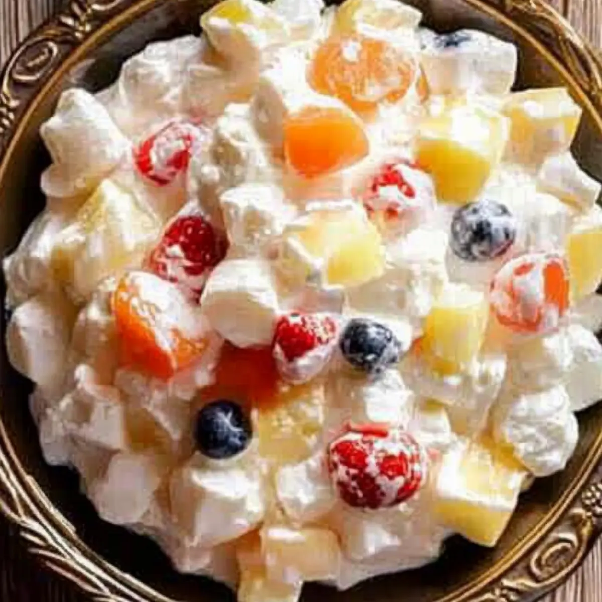 Creamy fruit salad recipe