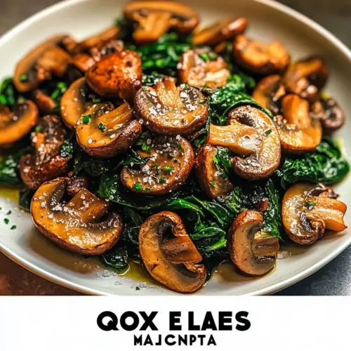 Easy Sauteed Mushrooms with Spinach