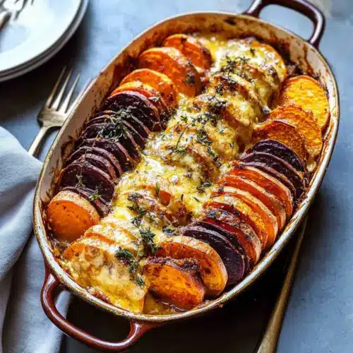Cheesy Root Vegetable Gratin