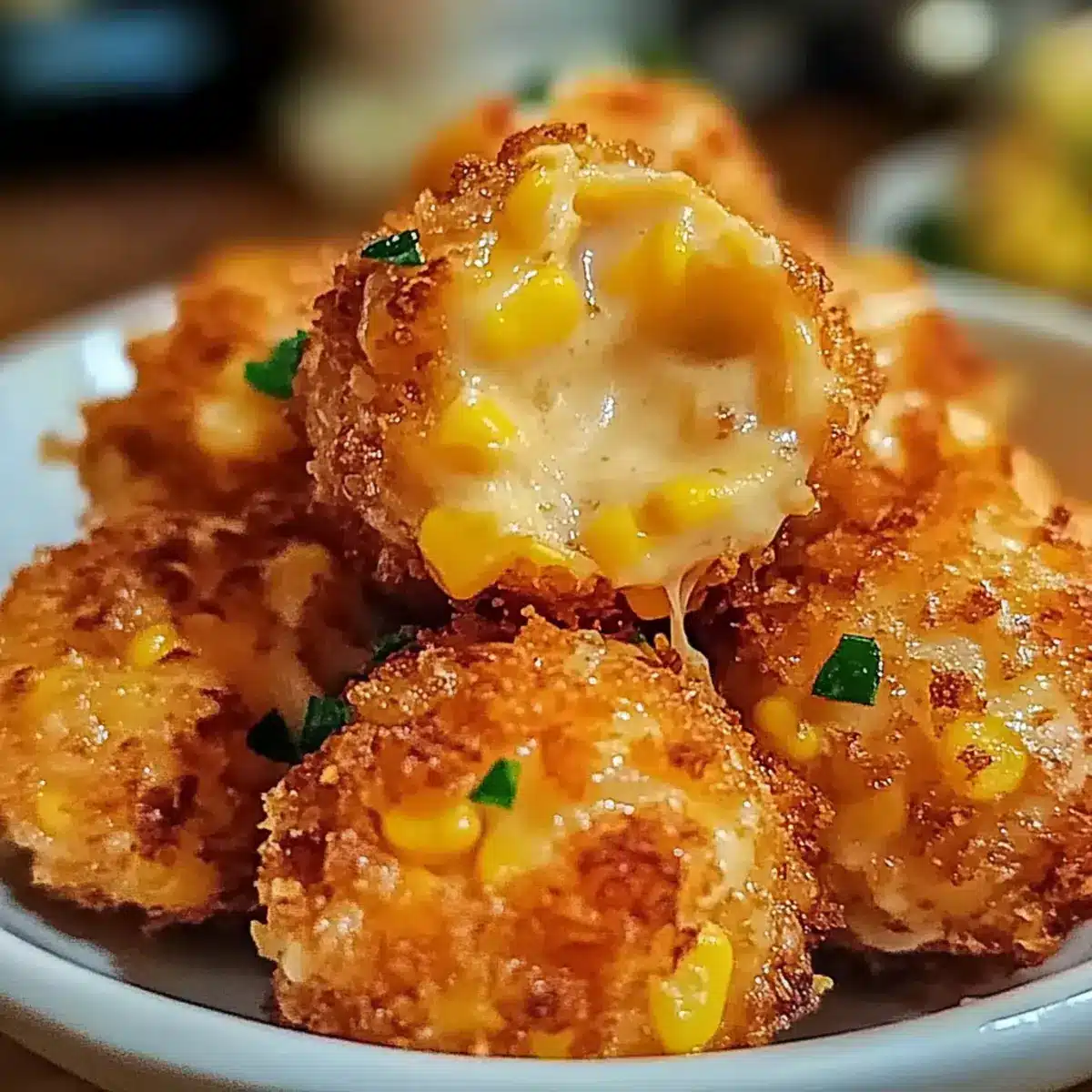 Crispy Corn Cheese Bites