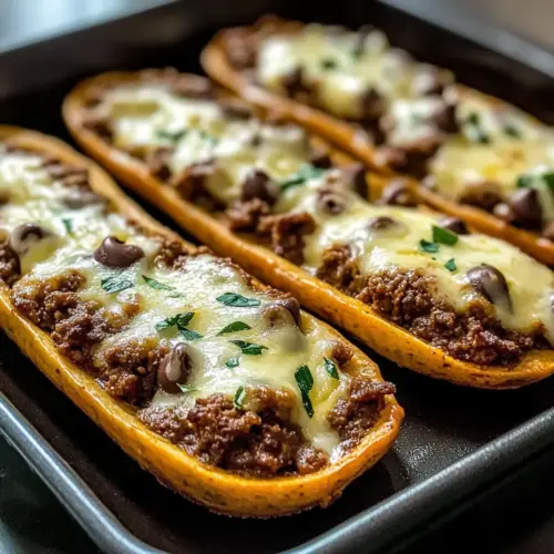 Ground Beef Zucchini Boats