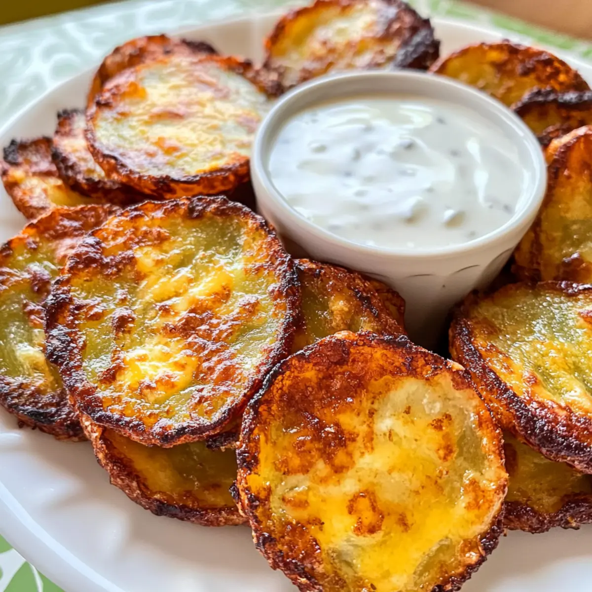 Crispy Cheesy Dill Pickle Chips