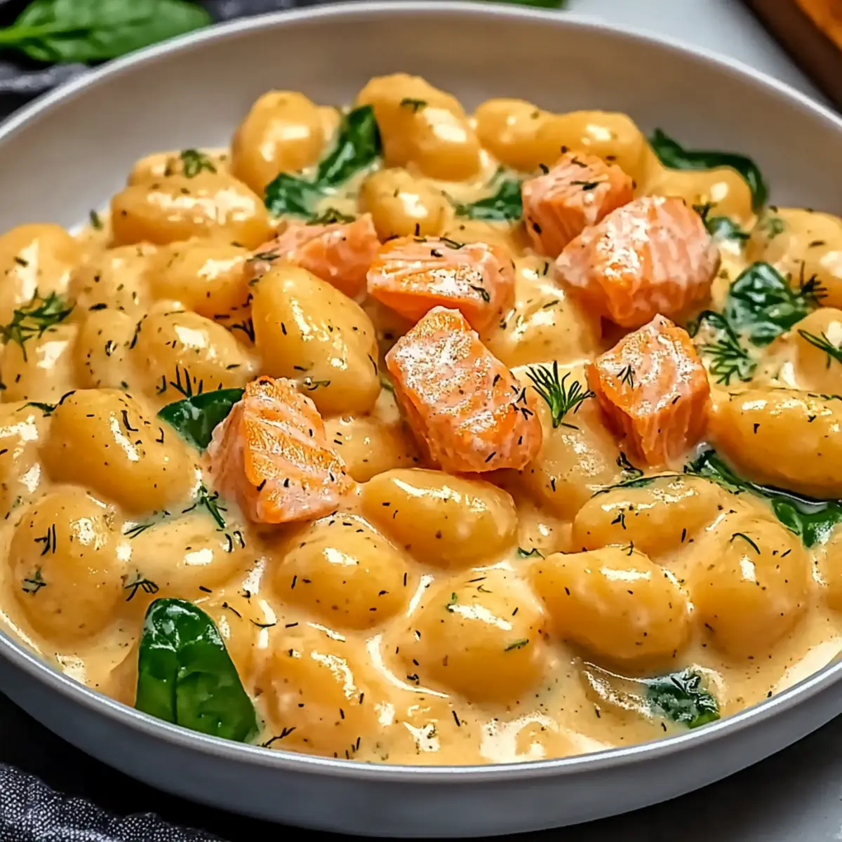 Juicy Smoked Salmon Gnocchi