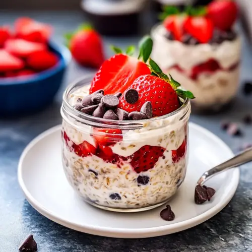 Strawberry Chocolate Chip Overnight Oats