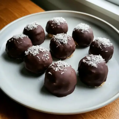 No-Bake Healthy Chocolate Coconut Bites
