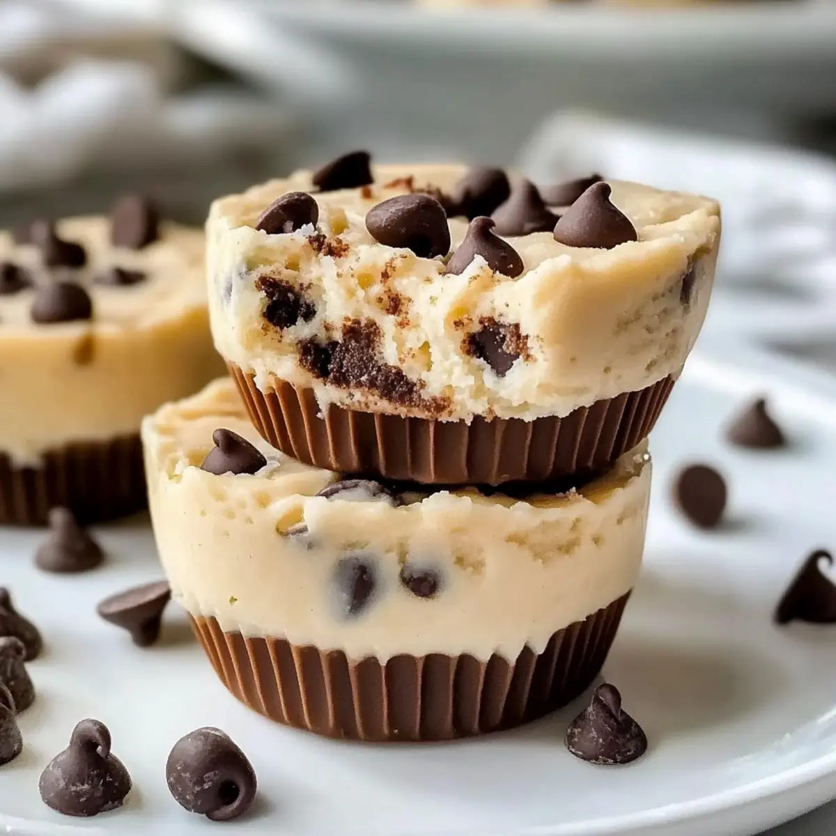 High Protein Yogurt Cookie Dough Cups