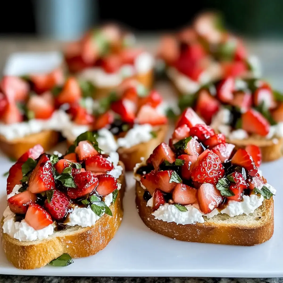 Strawberry Ricotta Bruschetta